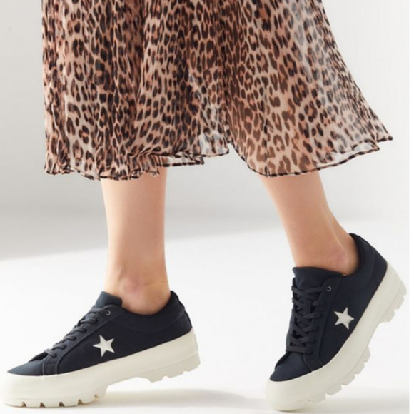 one star lugged ox sneakers